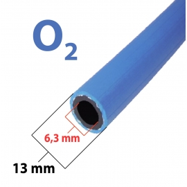 Tlaková hadica na kyslík 6,3x3,5mm/1m